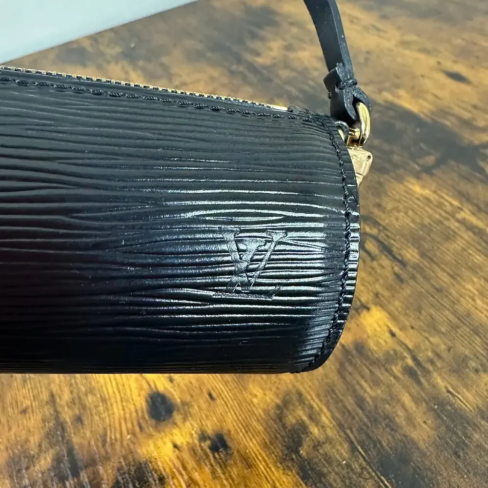 Louis Vuitton Mini Papillon Pouch Bag - Black Epi Leather